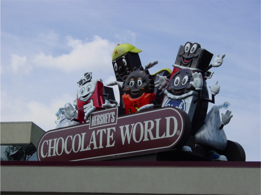 Hershey's Chocolate World sign